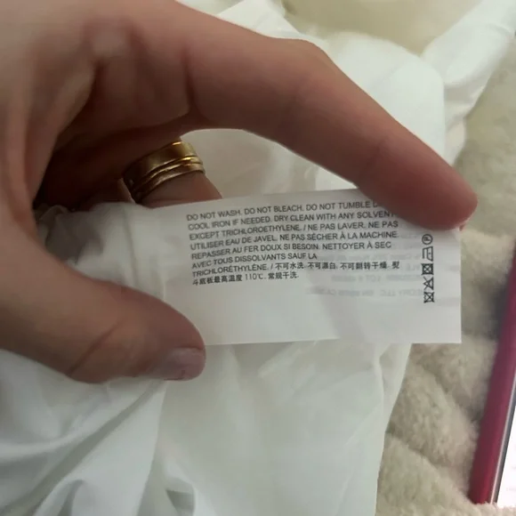 NWT THEORY Ventura Tie Back Stripe Cotton Midi Dress in white - Picture 5 of 9